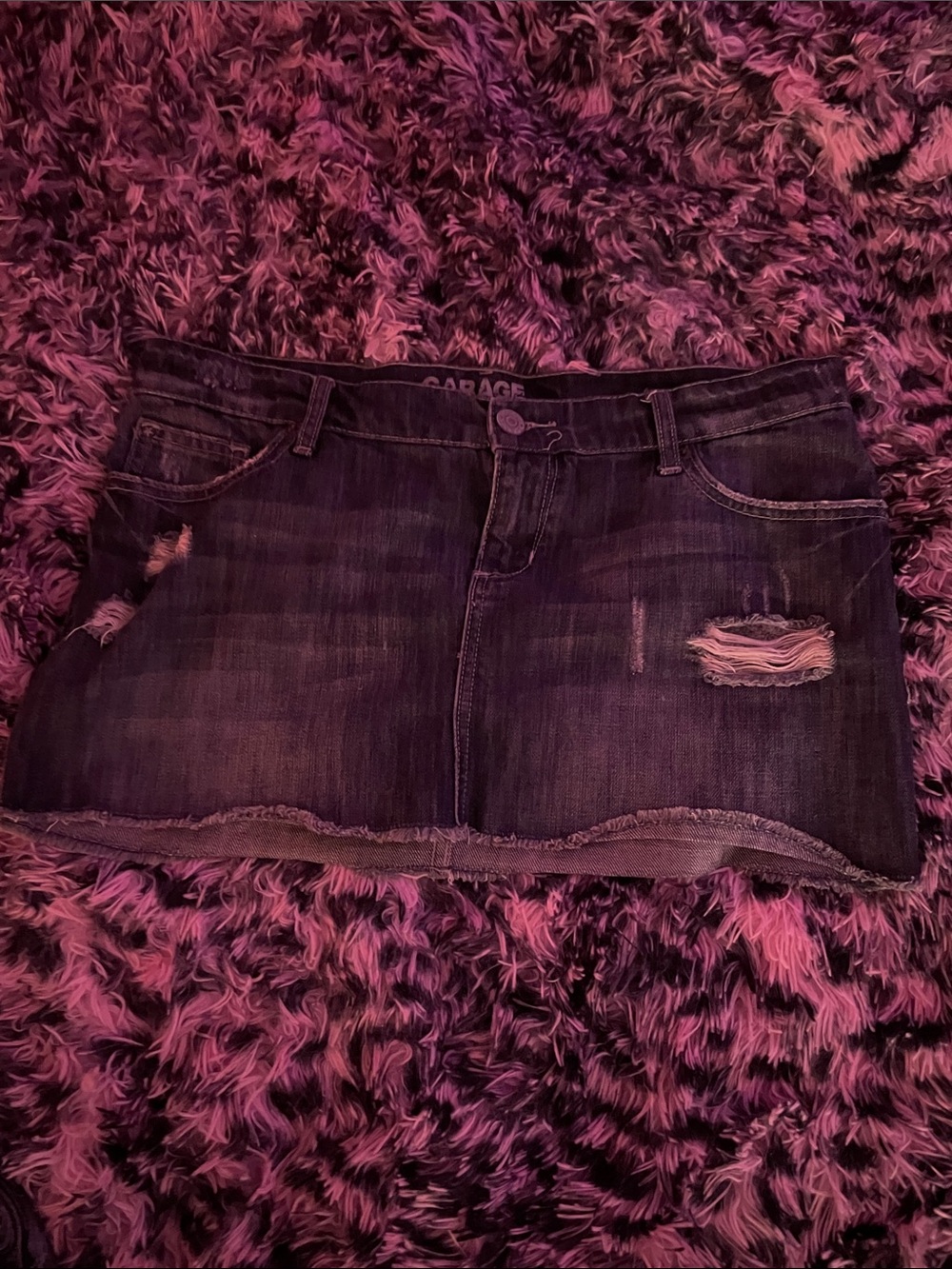 mini jean skirt